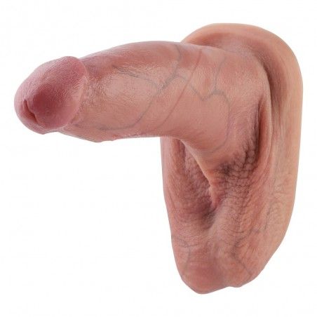Hismith 8.3" Realistic Silicone Dildo, 7.68" Insertable Length With Three-Dimensional Testicles