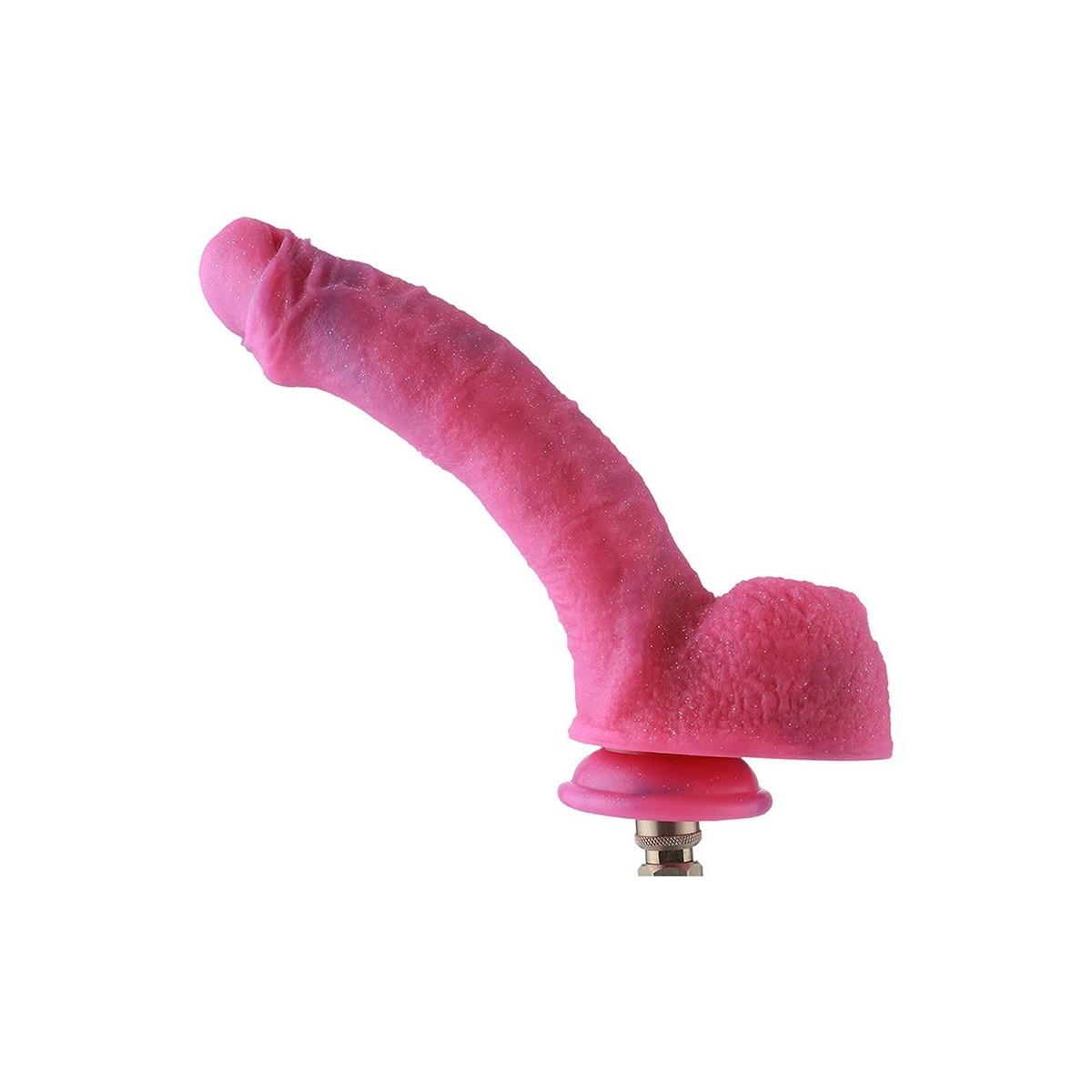 Hismith 9.7" Curved Silicone Dildo - Removable KlicLok System - Fantasy Series