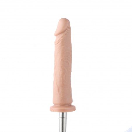 Auxfun Extra Length Dildo with Bulit-in Keel, 3XLR Connector / 3 Pin Attachments for Sex Machine