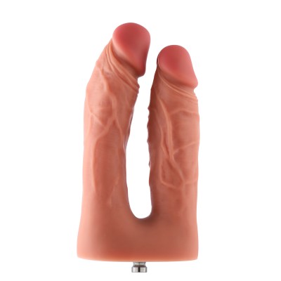Hismith Silicone Double Penetrator Dildo with KlicLok Connector System, Premium Machine Accessories