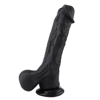 Hismith 12.4" Black Super Huge Silicone Dildo With Balls For Hismith Premium Sex Machine