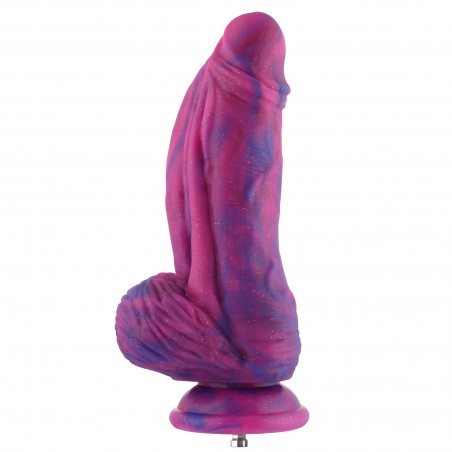 Hismith 9.4'' Huge Slightly Curved Silicone Dildo With KlicLok System
