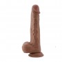 Auxfun Brown TPE Extra Long Dildo with EzfunLok, Sex Machine Attachment Auxfun Brown TPE Extra Long Dildo with EzfunLok, Sex Machine Attachment