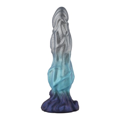 8.7" Silicone Fantasy Dildo with Knot, Suction Cup, Beginner-Friendly Anal Plug