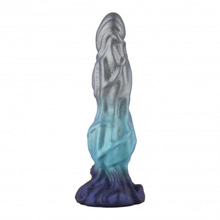8.7" Silicone Fantasy Dildo with Knot, Suction Cup, Beginner-Friendly Anal Plug