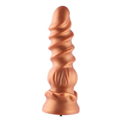 Hismith Monster Series 8.5" Spiral Grain Silicone Dildo with KlicLok System for Hismith Premium Sex Machine